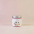 Candy Scrub QUTOOF - Gommage corps gourmand naturel 100% dans pot transparent avec couvercle argenté
