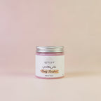 Candy Scrub QUTOOF - Gommage corps gourmand naturel 100% dans pot transparent avec couvercle argenté
