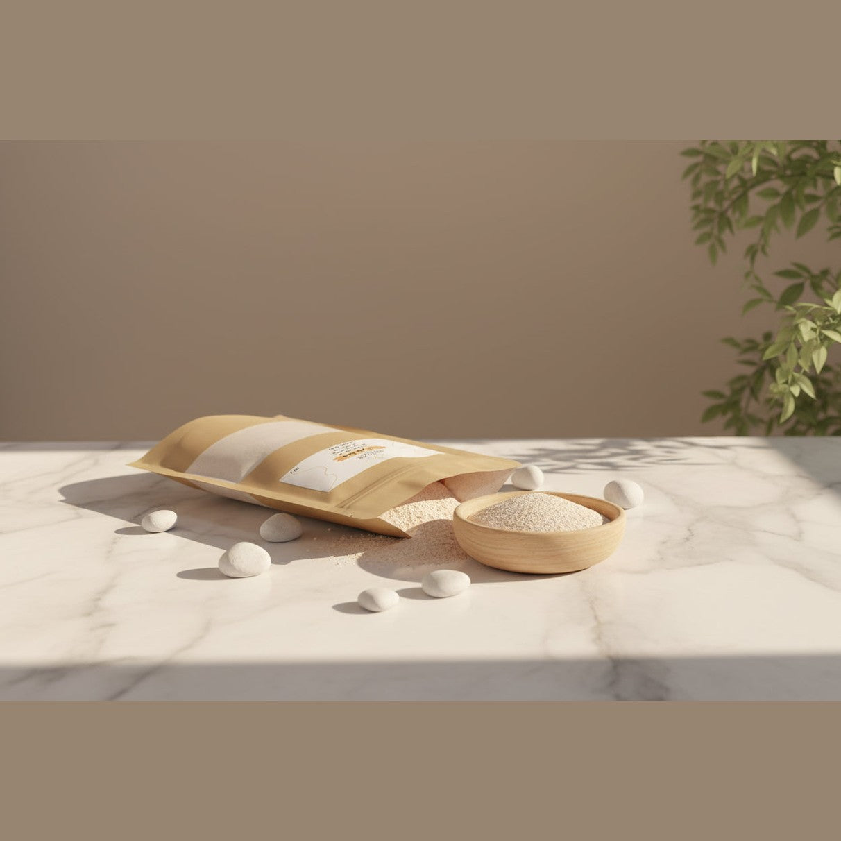 Qutoof SAKLA 150g poudre exfoliante naturelle aux pois chiches et ghassoul blanc